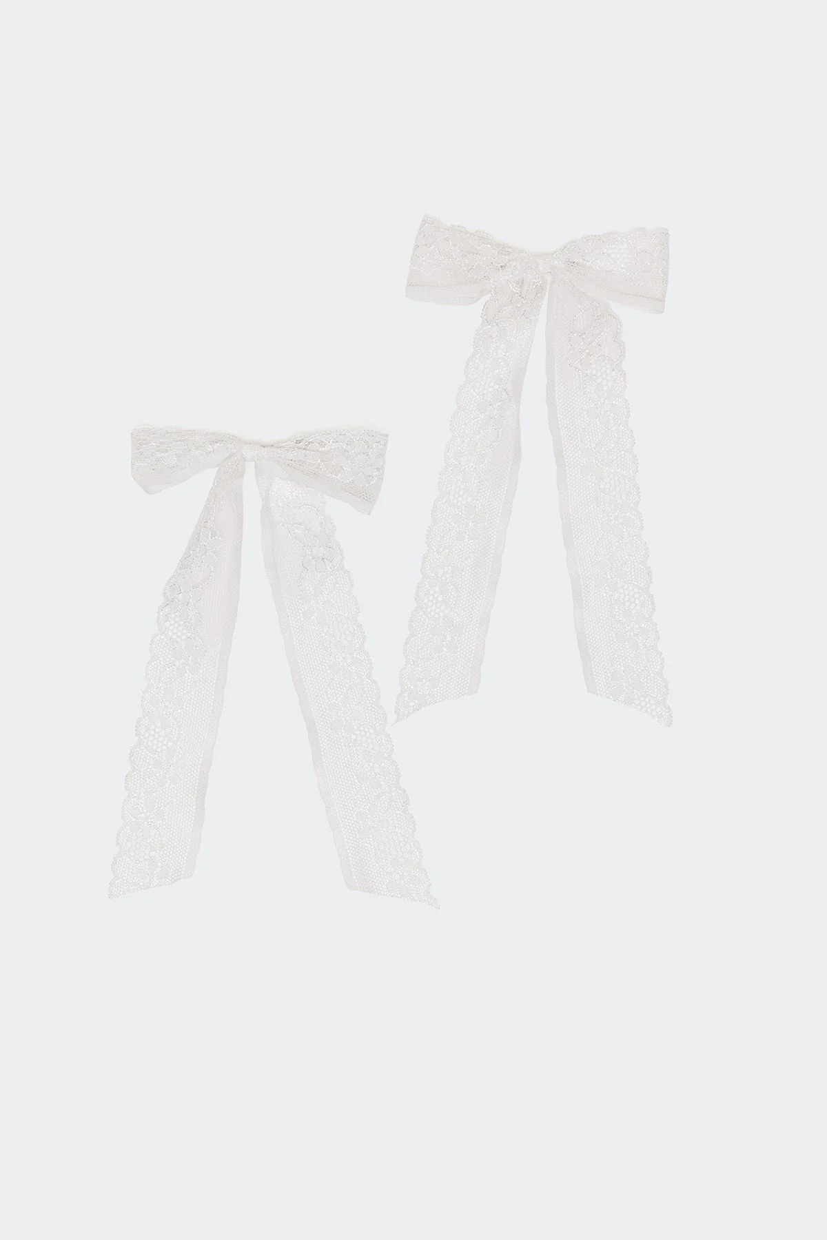 Lace Bow Hair Clip Pack - Image 2