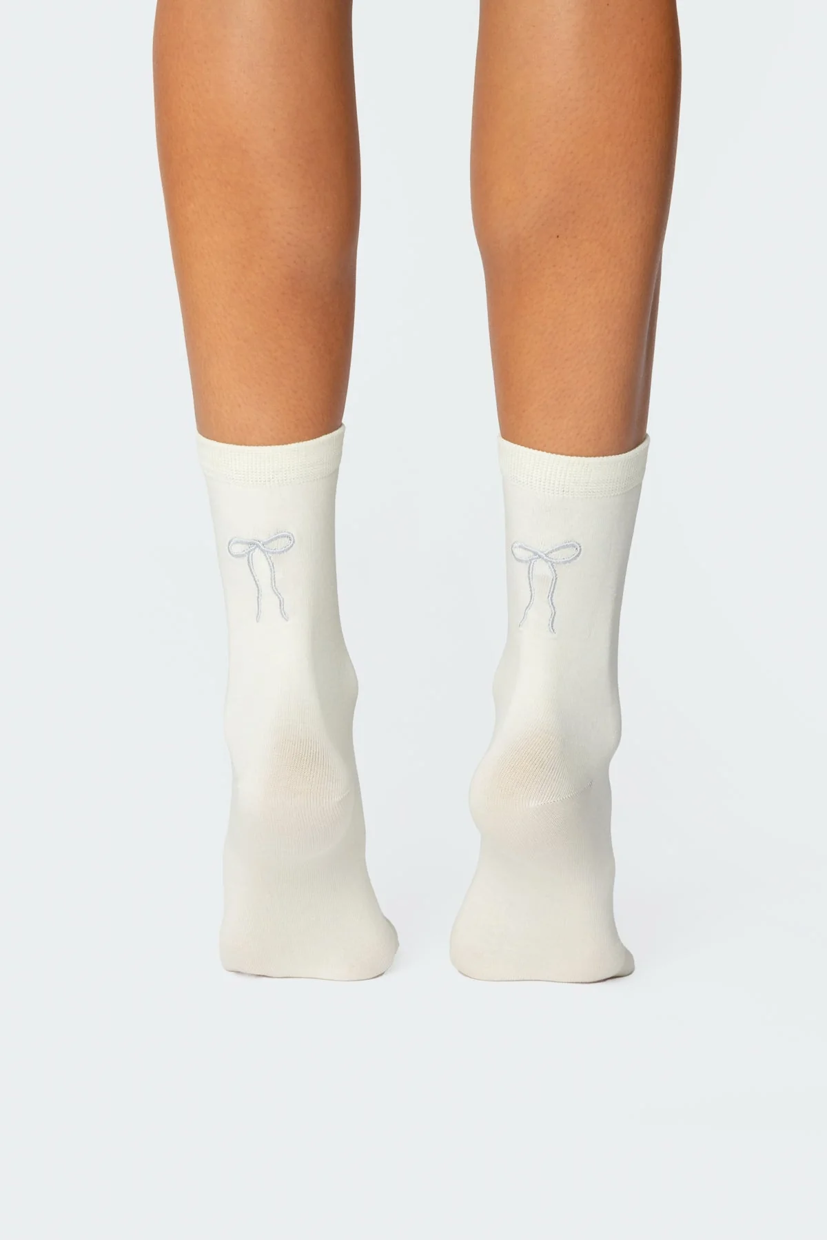 Embroidered Bow Socks - Image 2