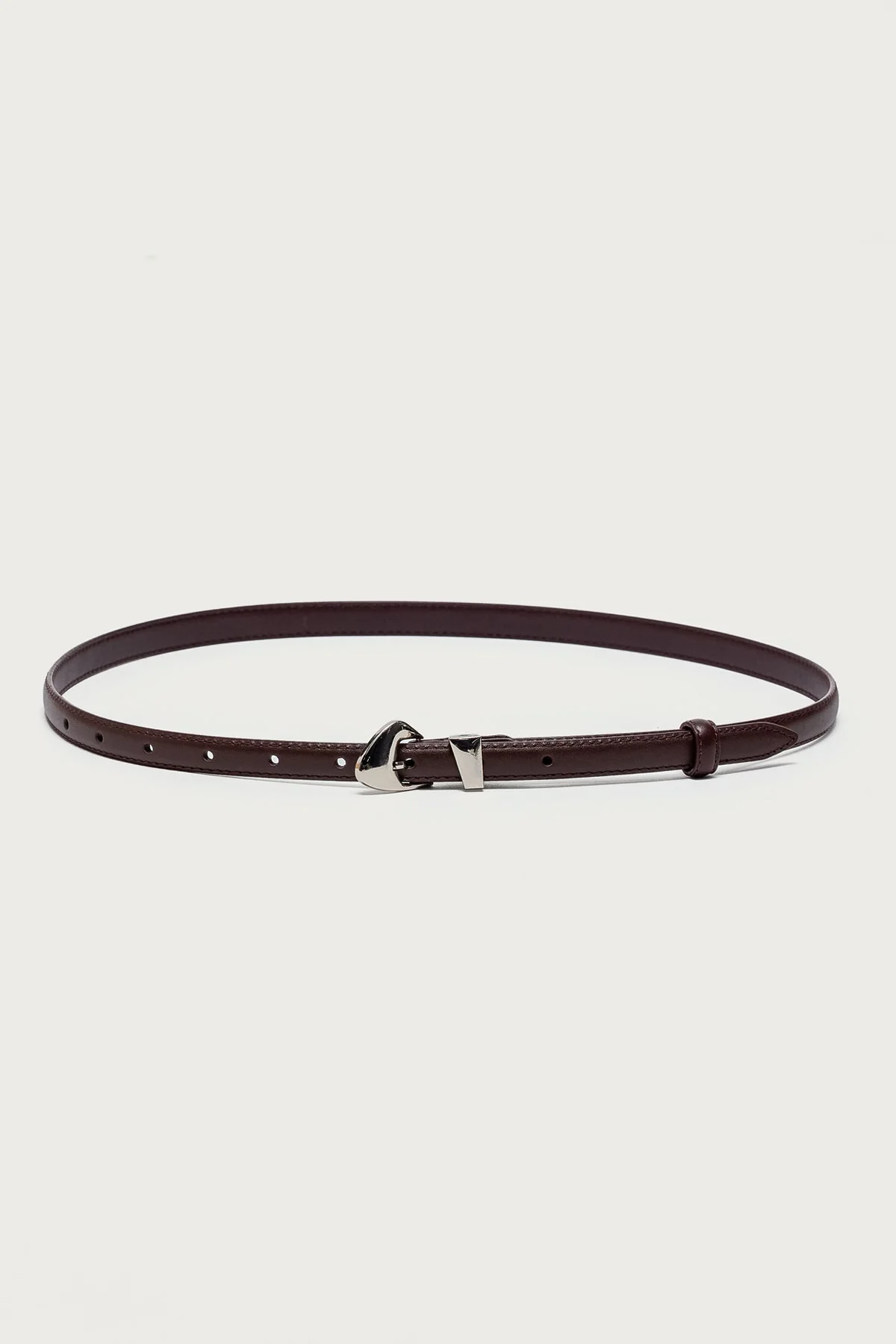 Abstract Buckle Faux Leather Belt - Image 2
