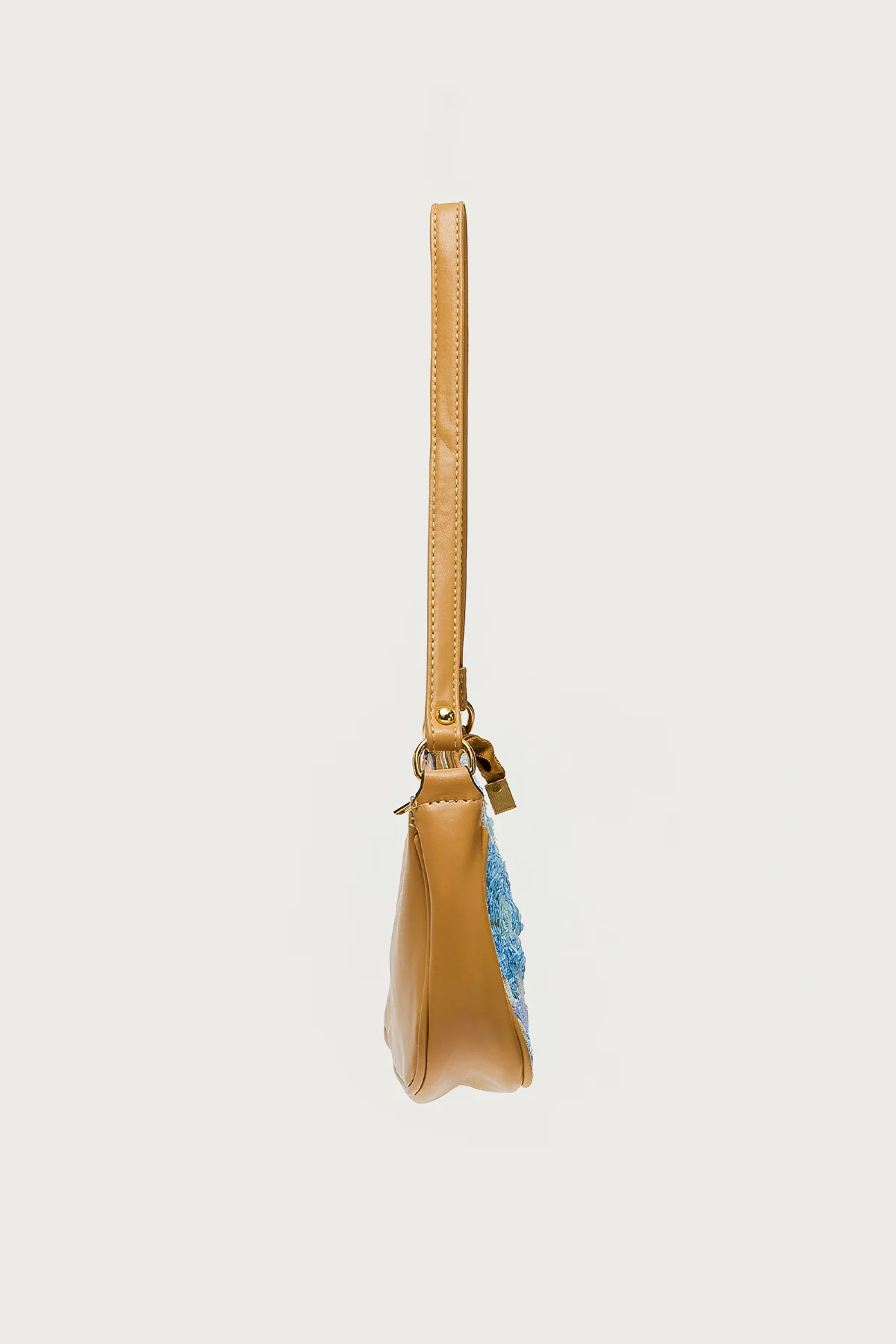 Sequin & Embroidered Straw Bag - Image 3