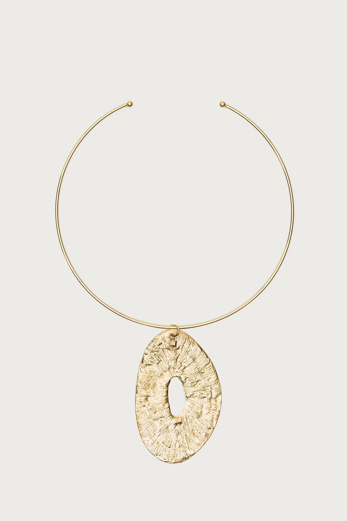 Abstract Pendant Cuff Necklace - Image 2