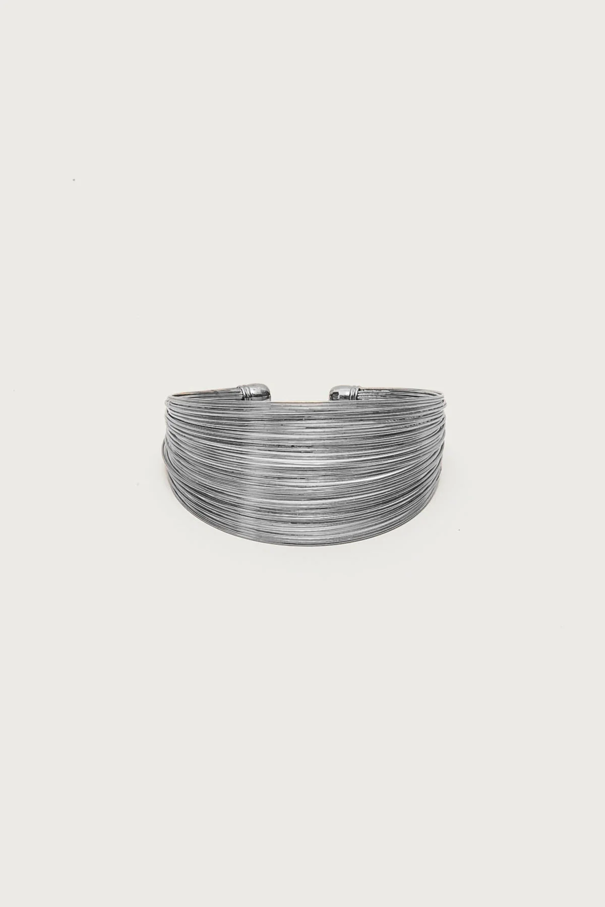 Layered Wire Cuff Bracelet - Image 2
