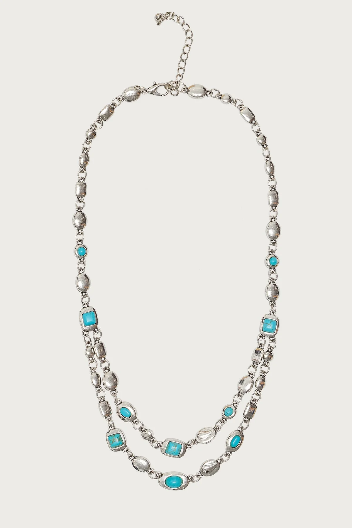 Mixed Gemstone Layered Necklace - Image 2