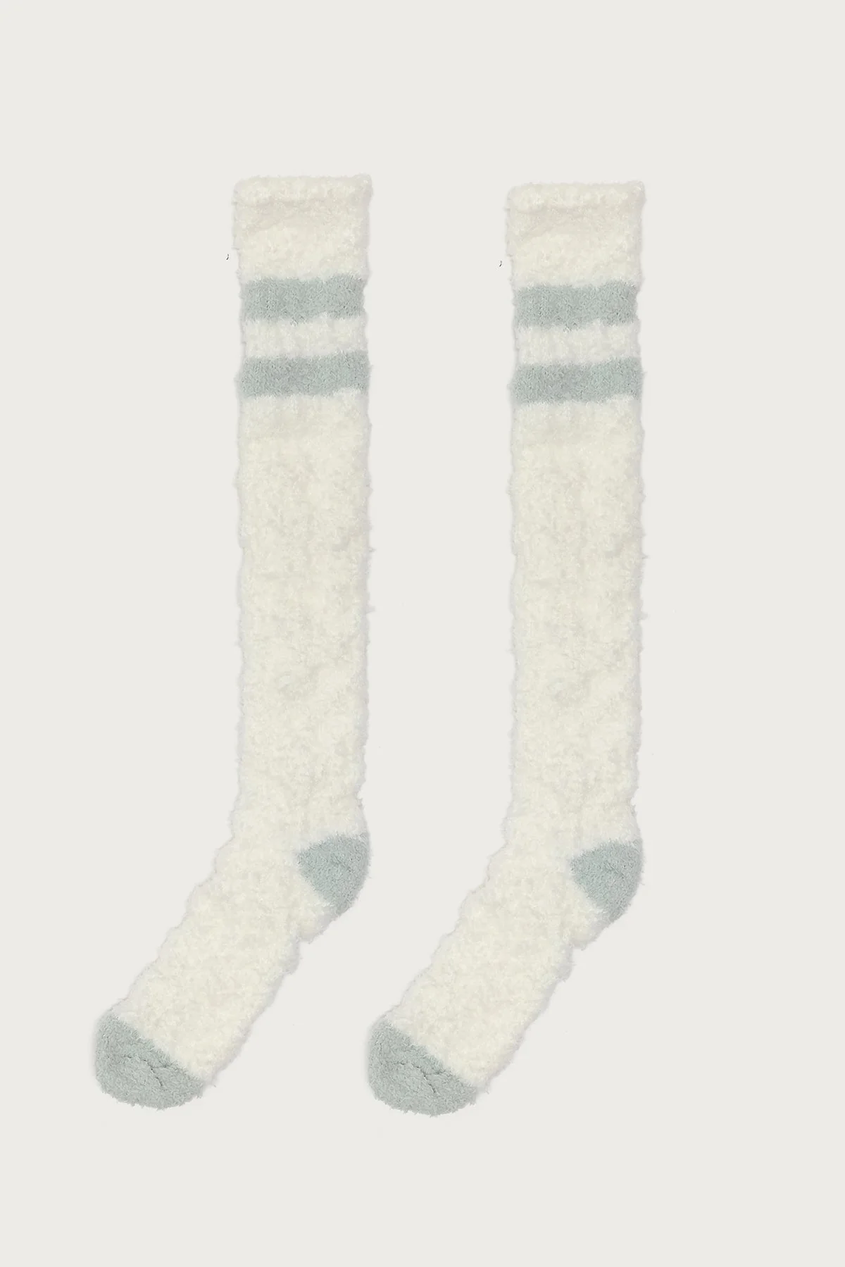 Stripey Fuzzy Scrunch Socks - Image 4
