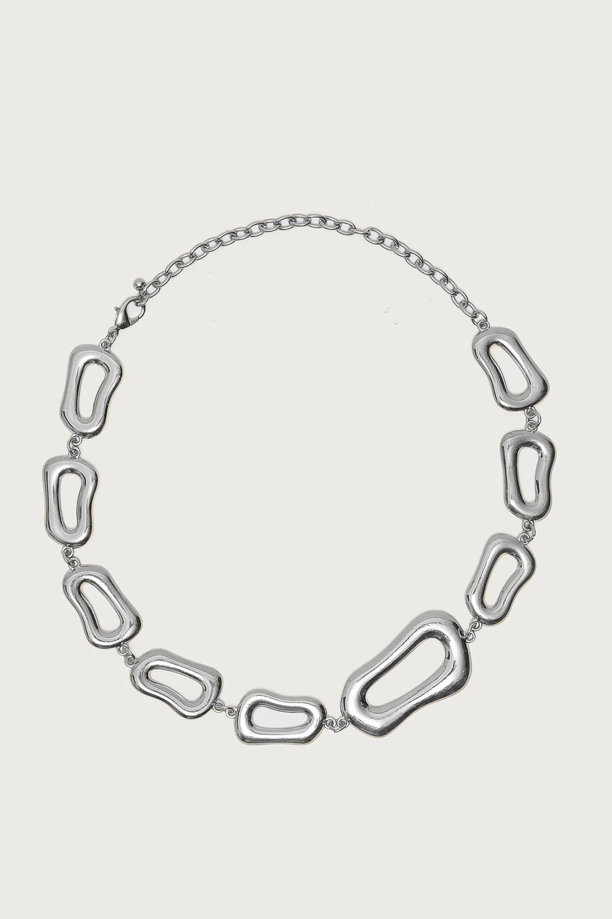 Chunky Oval Chain Necklace - Image 2