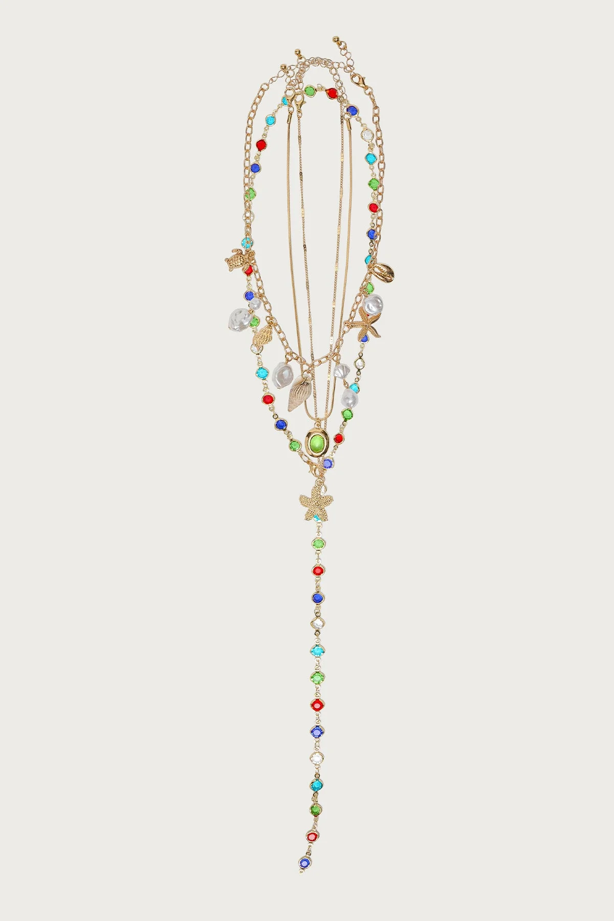 Under The Sea Cascading Necklace Set - Image 2