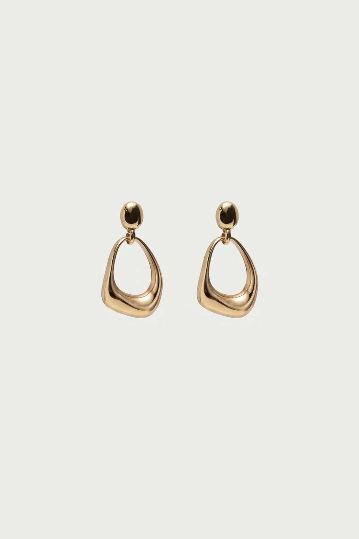 Abstract Oval Dangle Earrings - Image 2