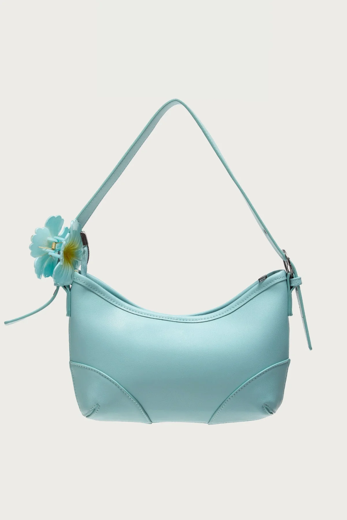 Hibiscus Flower Faux Leather Bag - Image 2