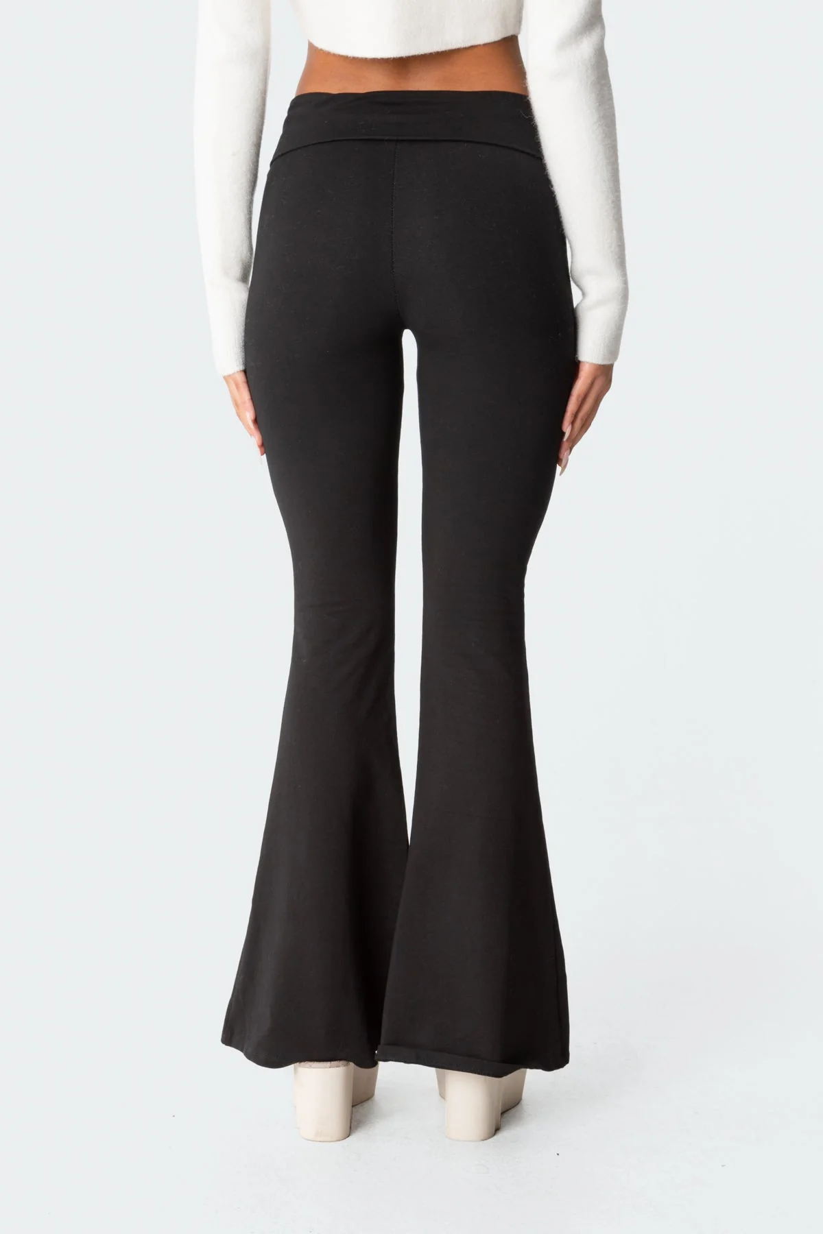 Naomi Foldover Flared Leggings - Image 5