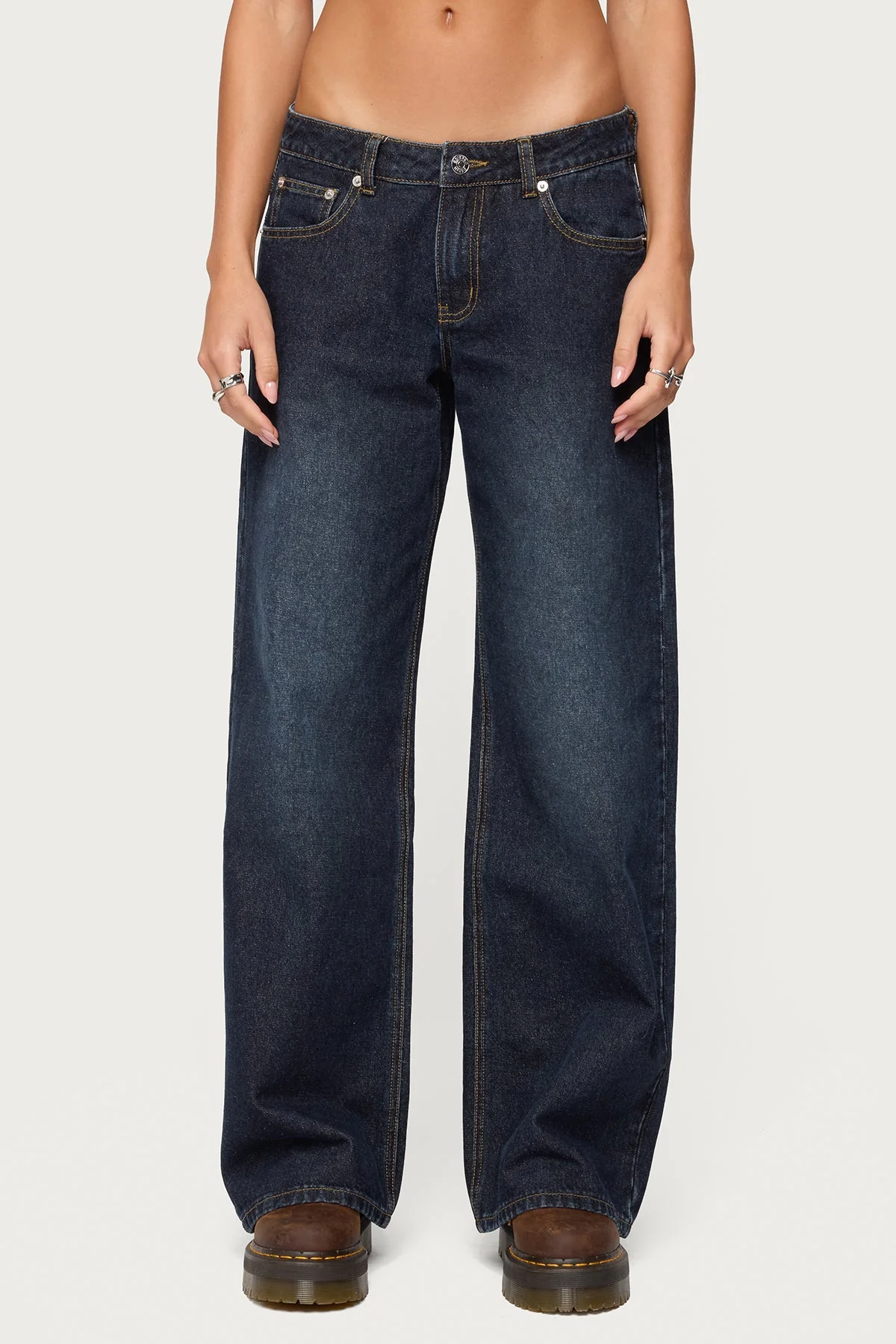 Raelynn Washed Low Rise Baggy Jeans - Image 2