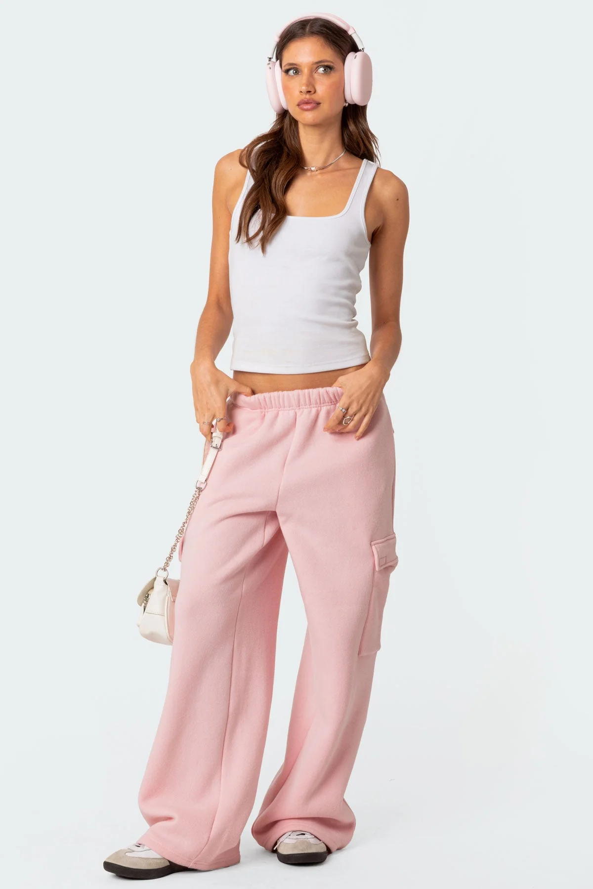 Wide Leg Cargo Joggers