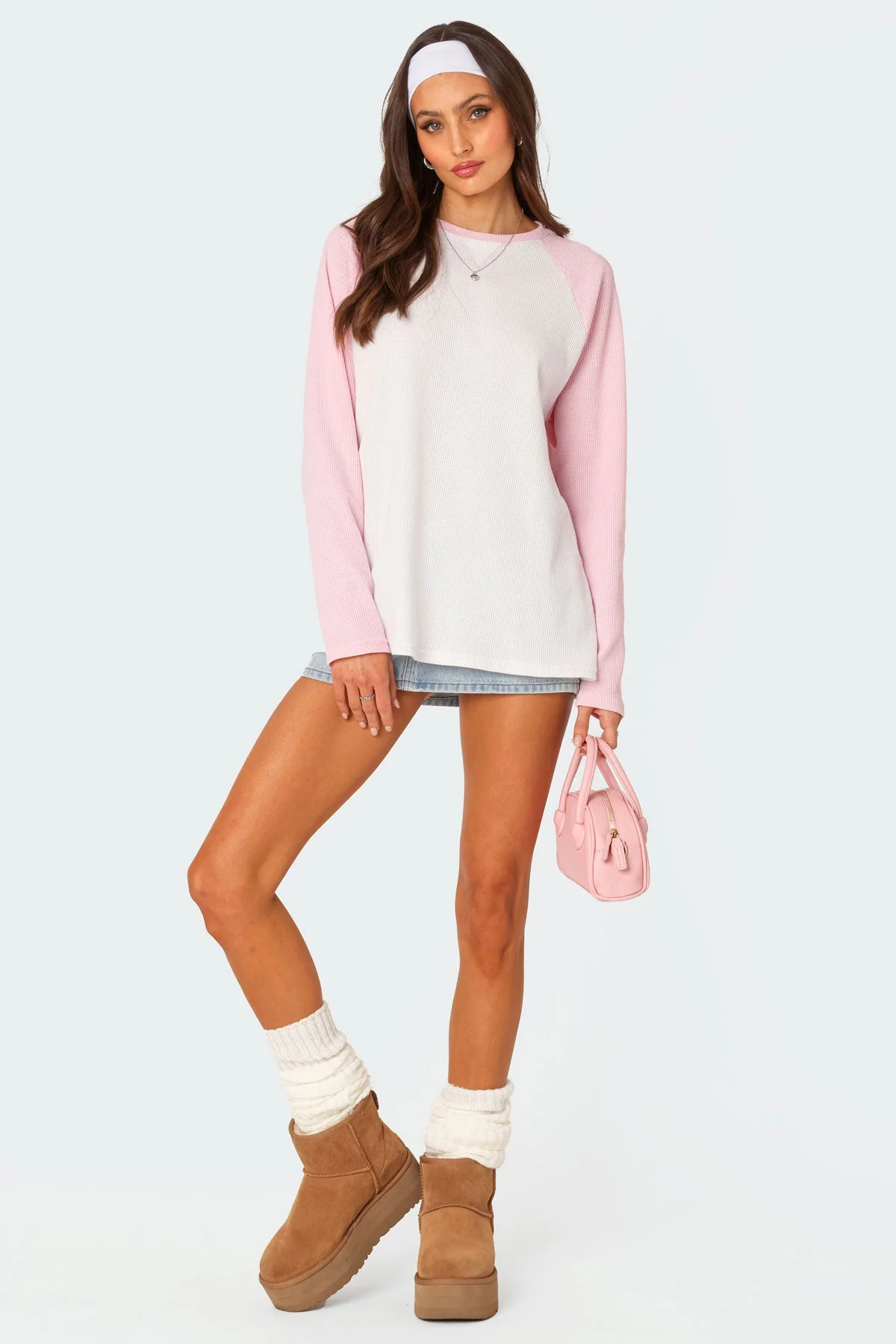 Me Time Oversized Waffle Top - Image 2