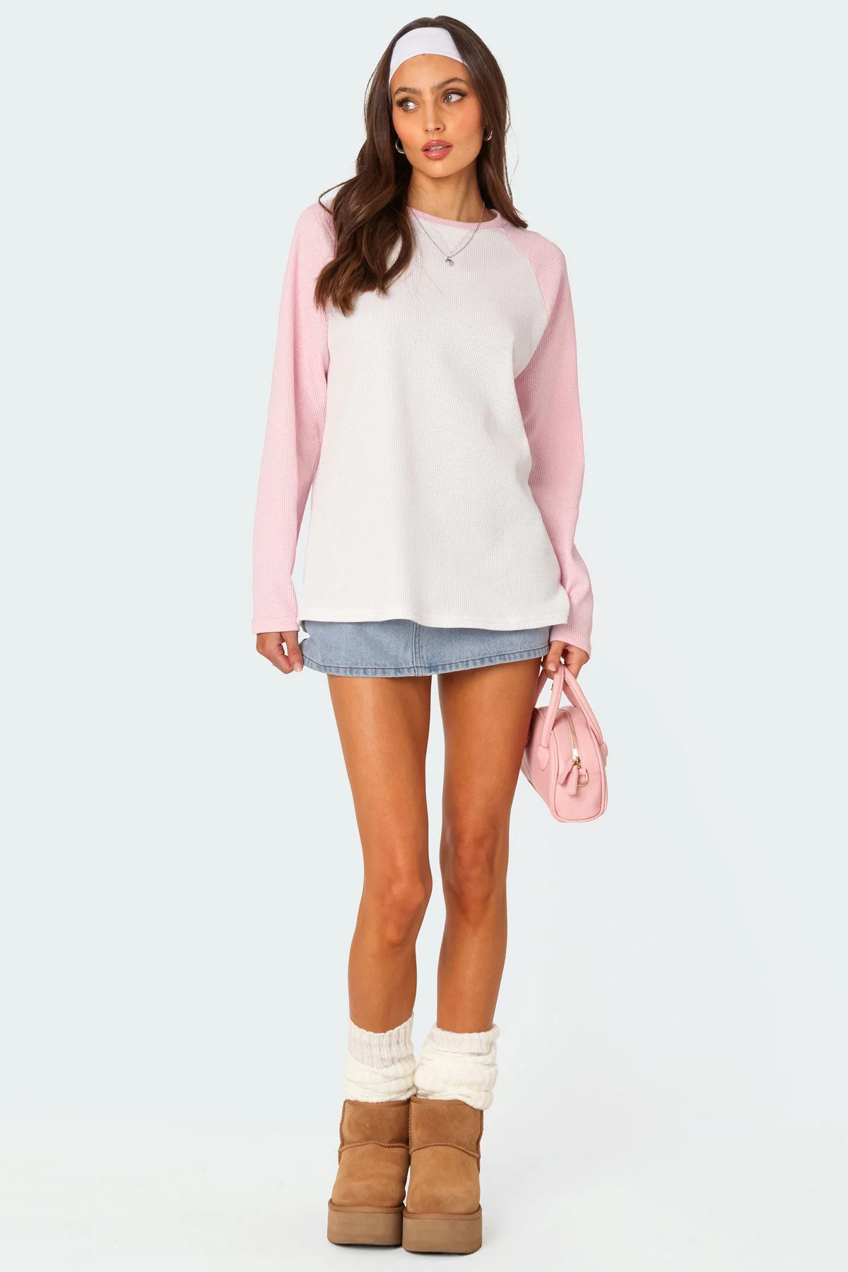 Me Time Oversized Waffle Top - Image 5