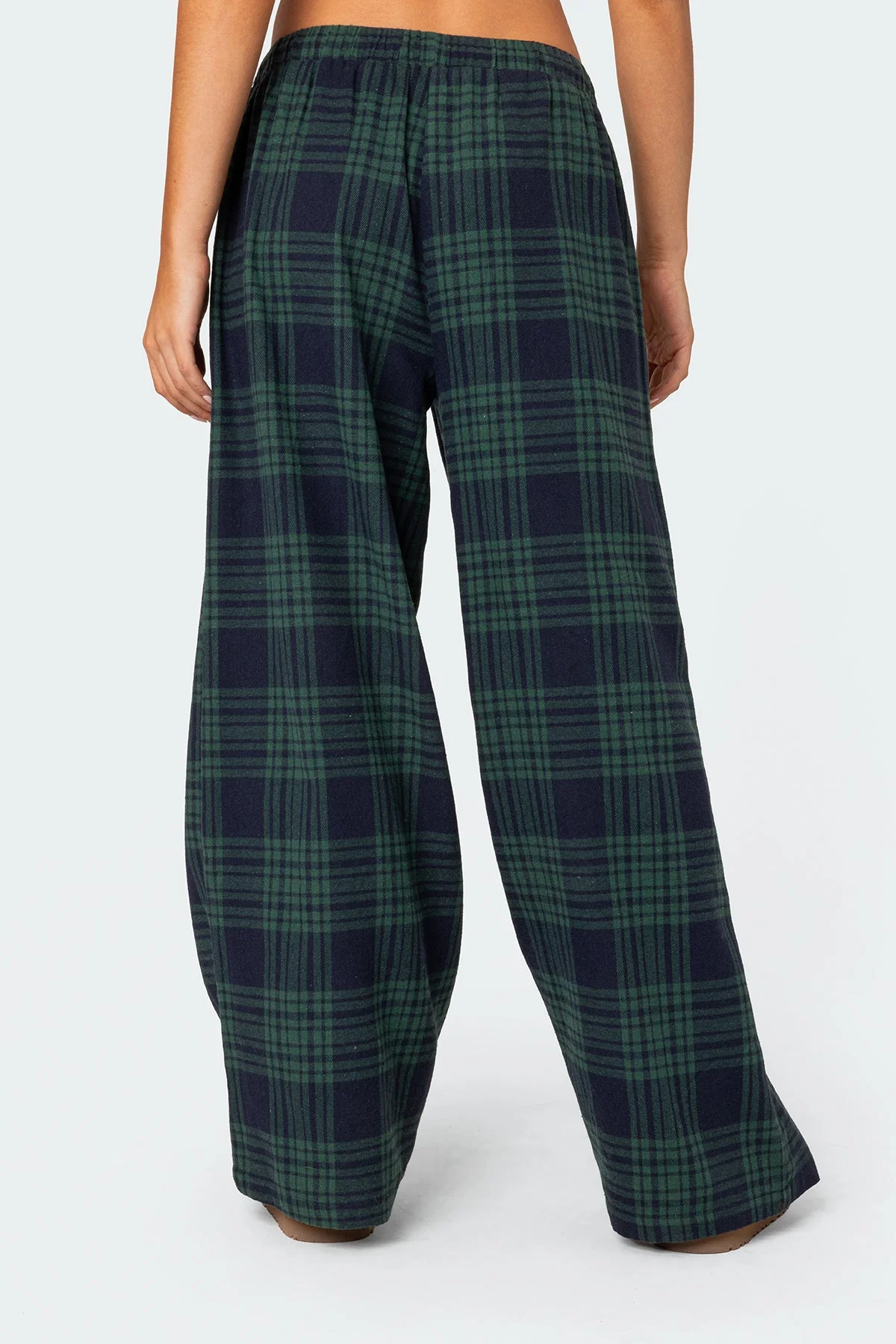 Lounge Around Plaid Wide Leg Trousers - Image 4