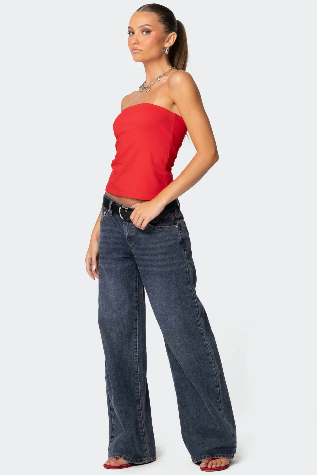 Built In Bra Tube Top - Image 4