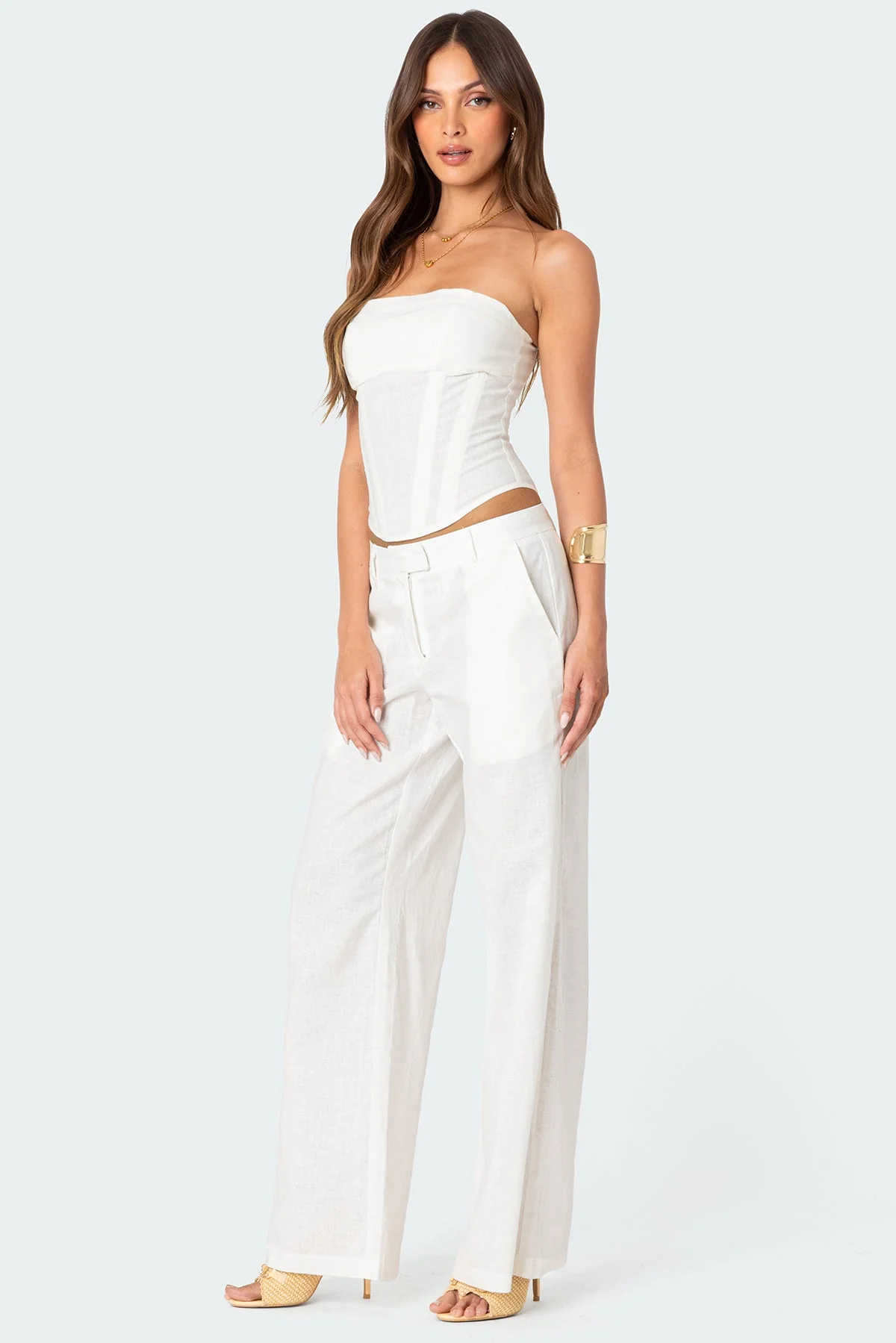 Arya Linen Look Corset - Image 4