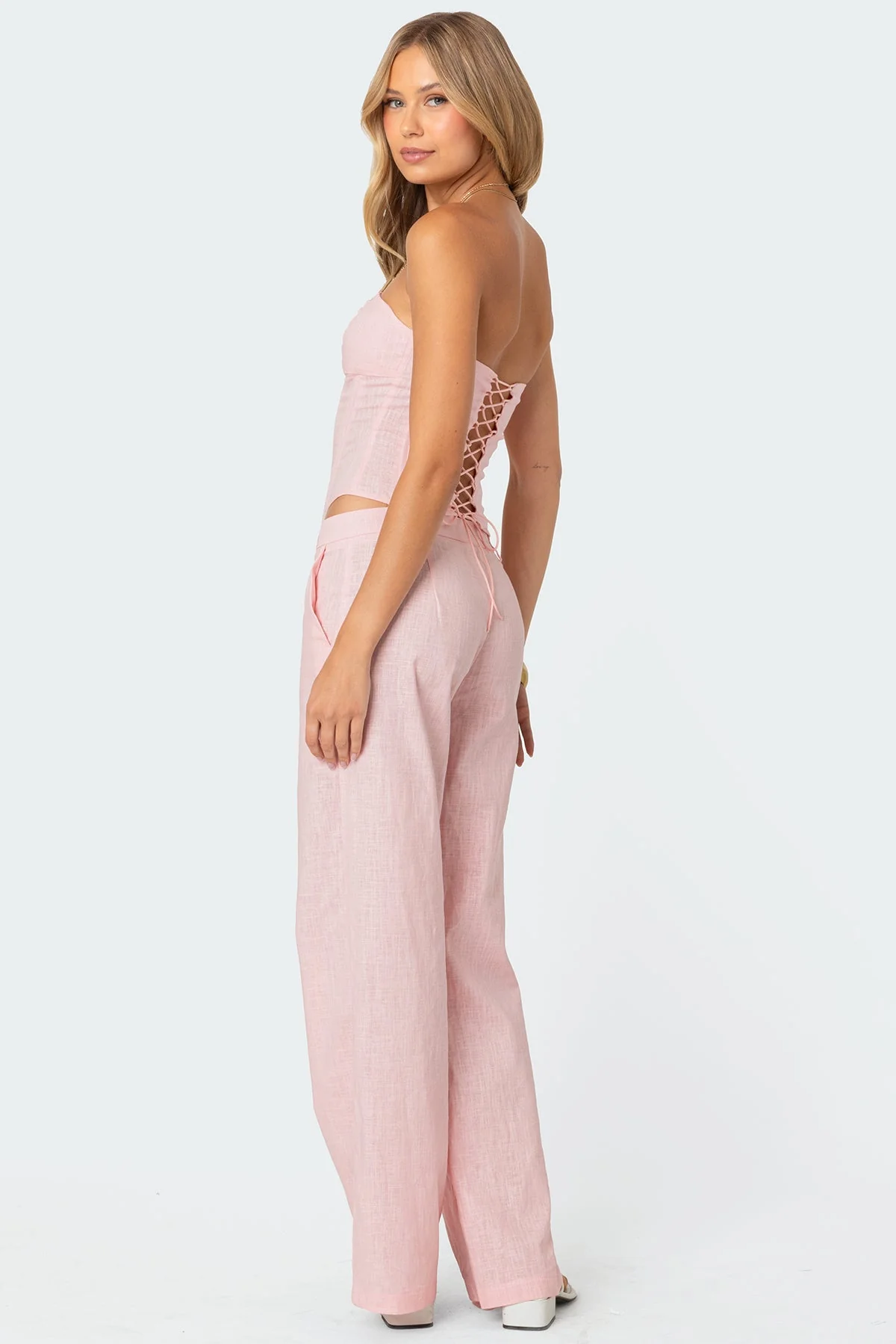 Arya Linen Look Trousers - Image 5