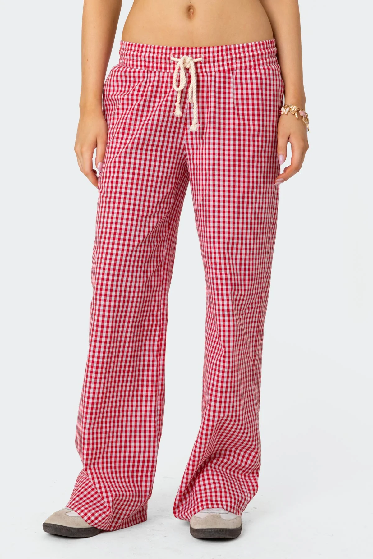 Taya Gingham Trousers - Image 2