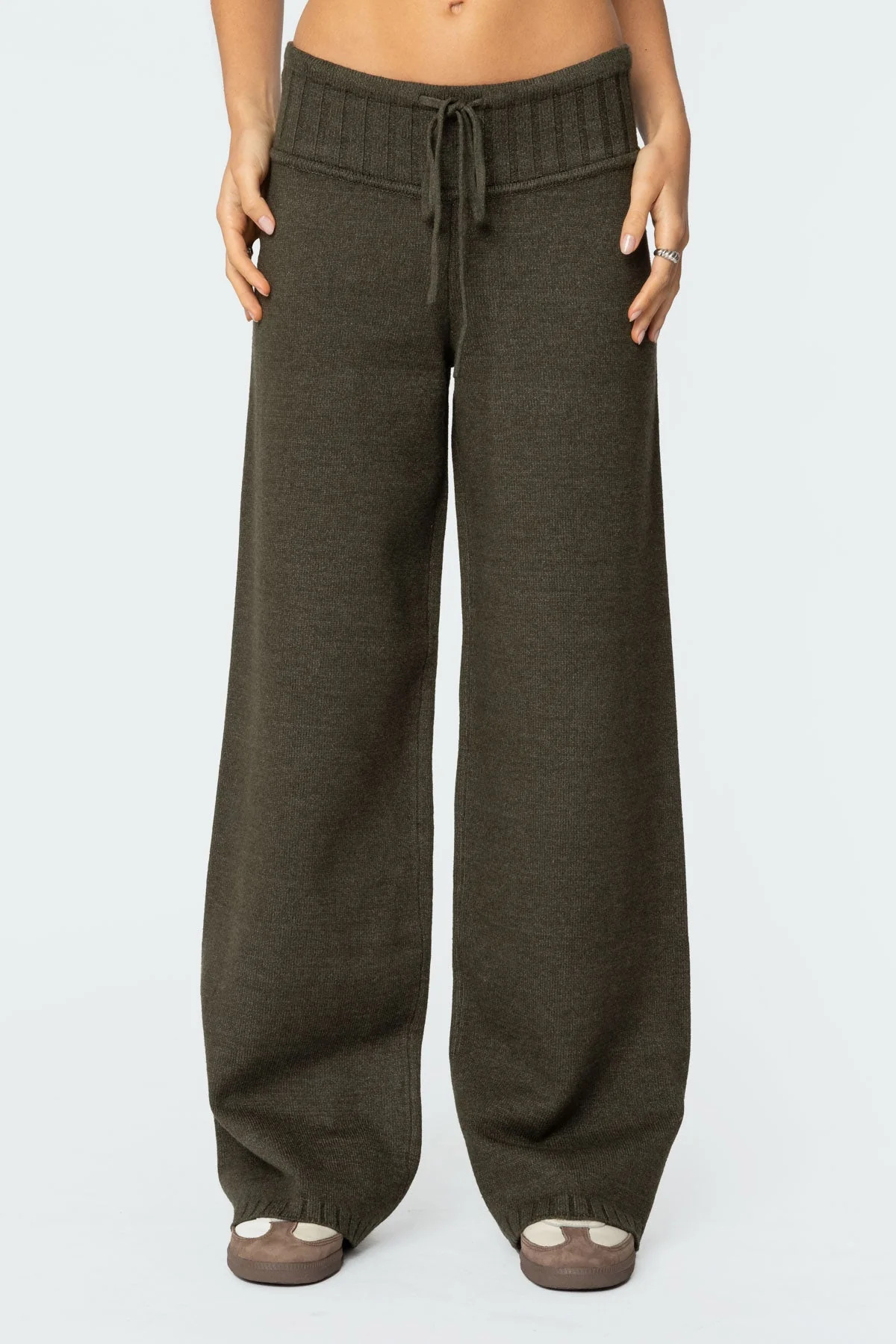 Russell Straight Leg Knit Trousers - Image 2