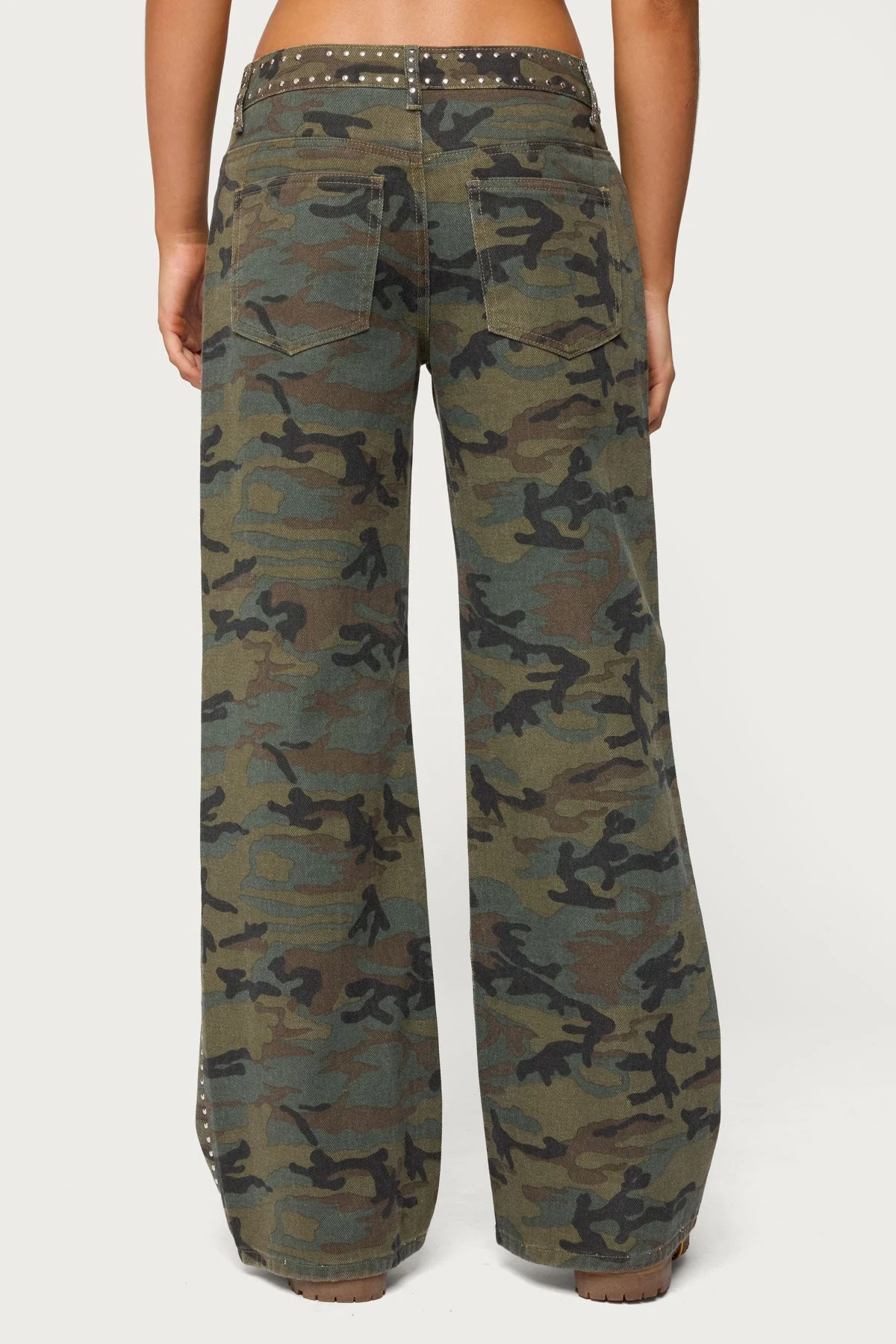 Quincy Studded Low Rise Baggy Jeans - Image 4