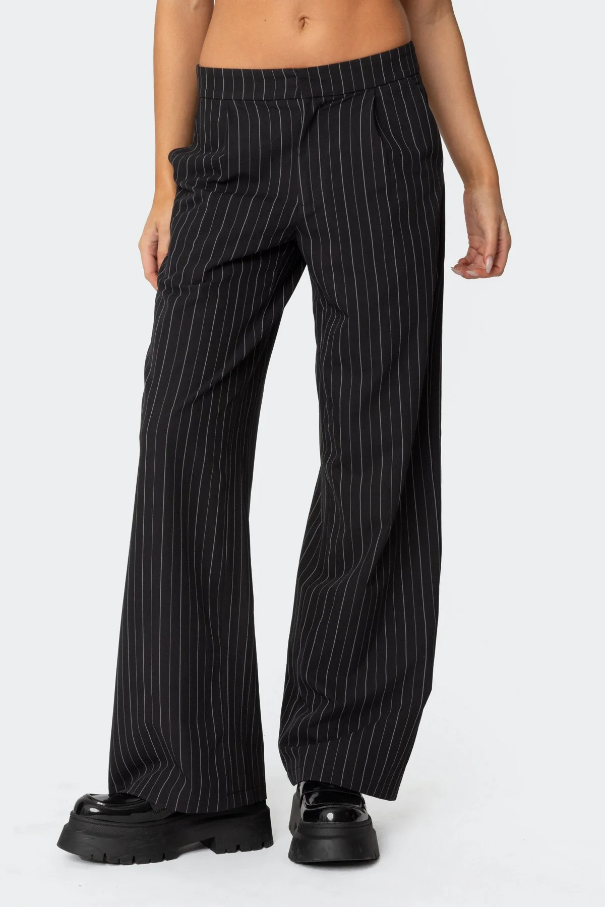 Aliza Pinstripe Trousers - Image 2