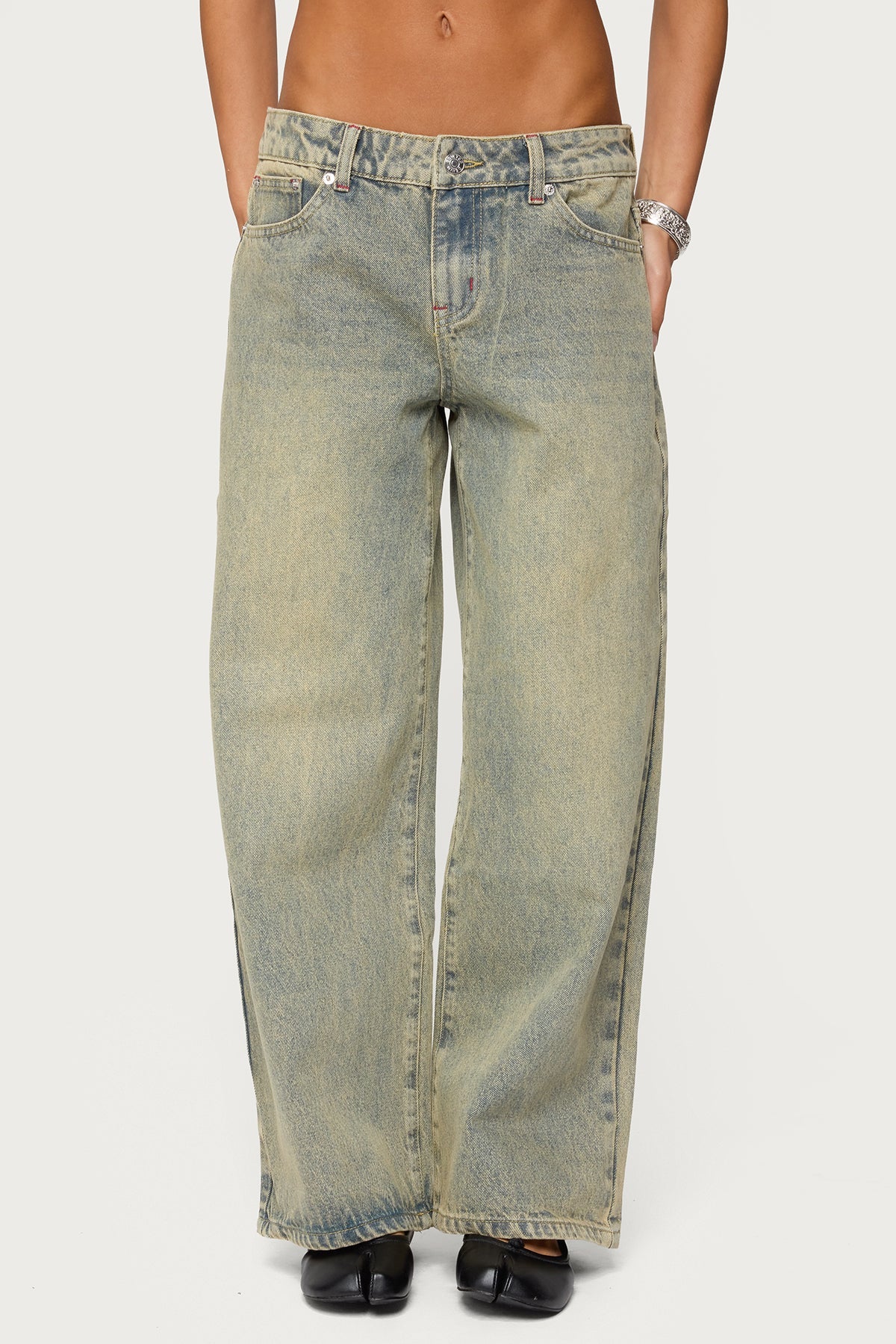 Petite Ace Low Rise Baggy Jeans - Image 2