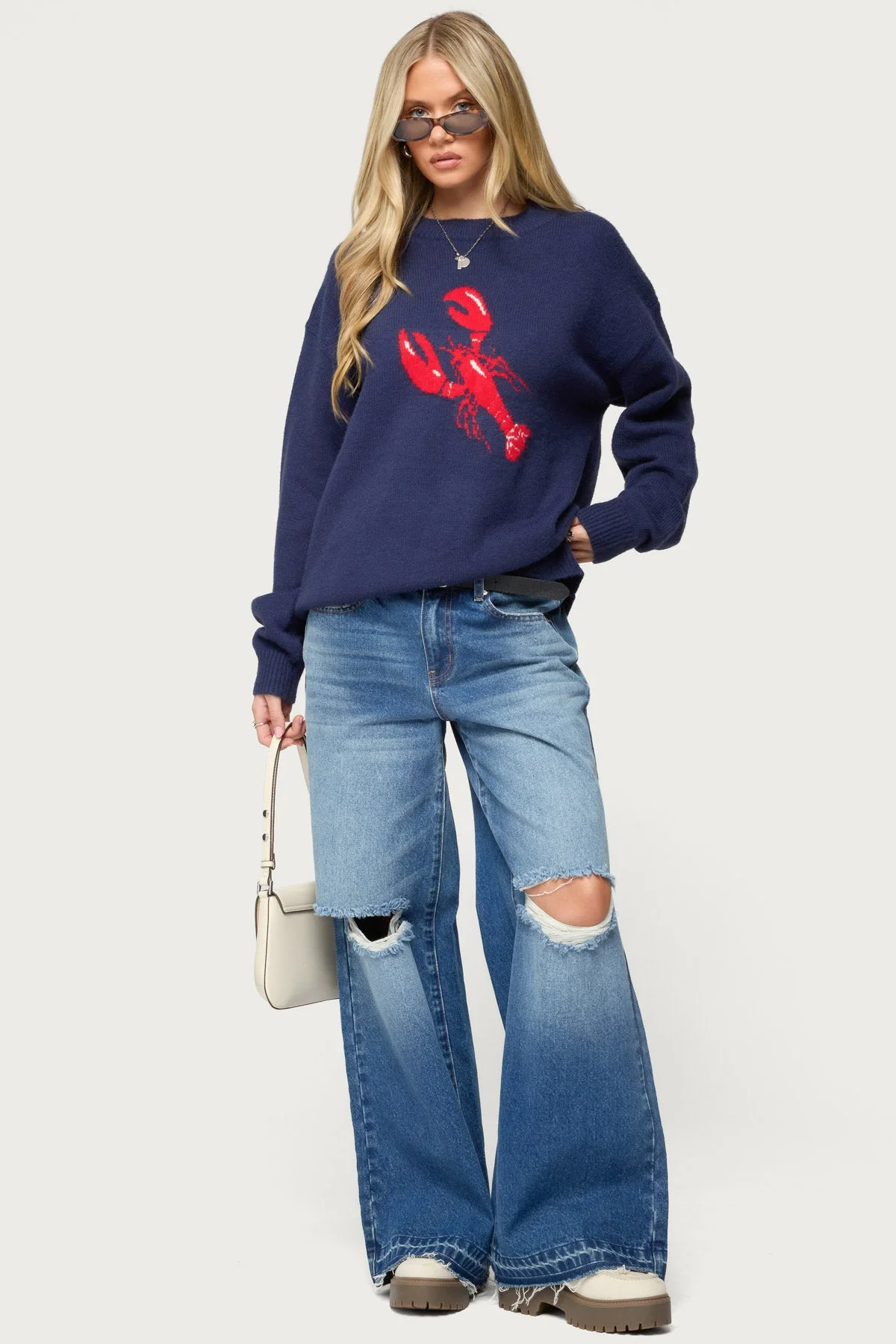 Don't Be Shellfish Knit Sweater - Image 2