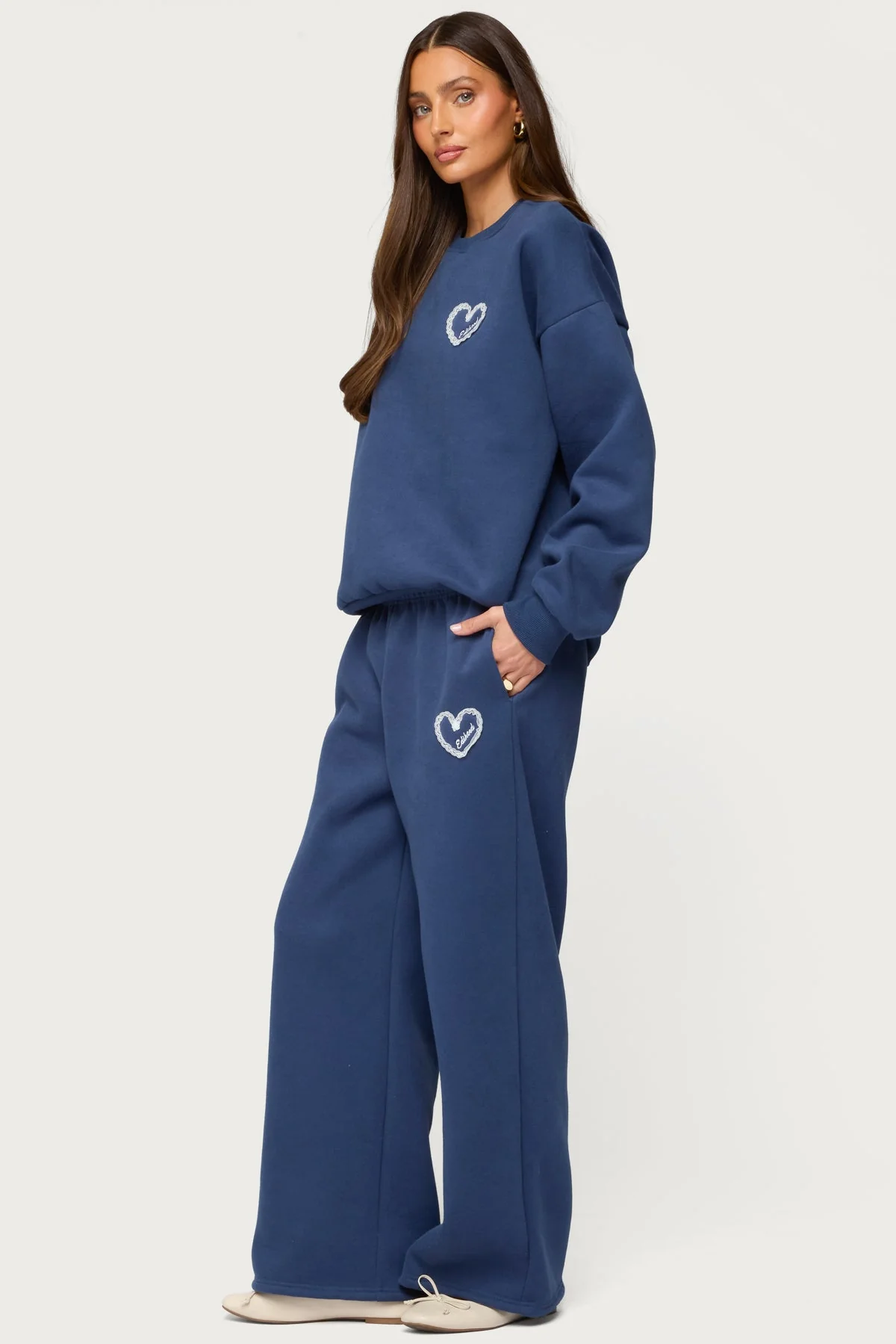Love Edikted Wide Leg Joggers - Image 4