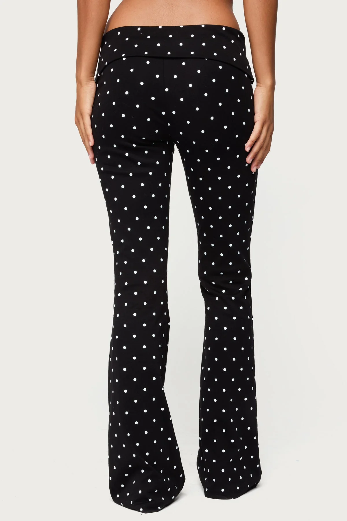 Daliya Polka Dot Fold Over Trousers - Image 4