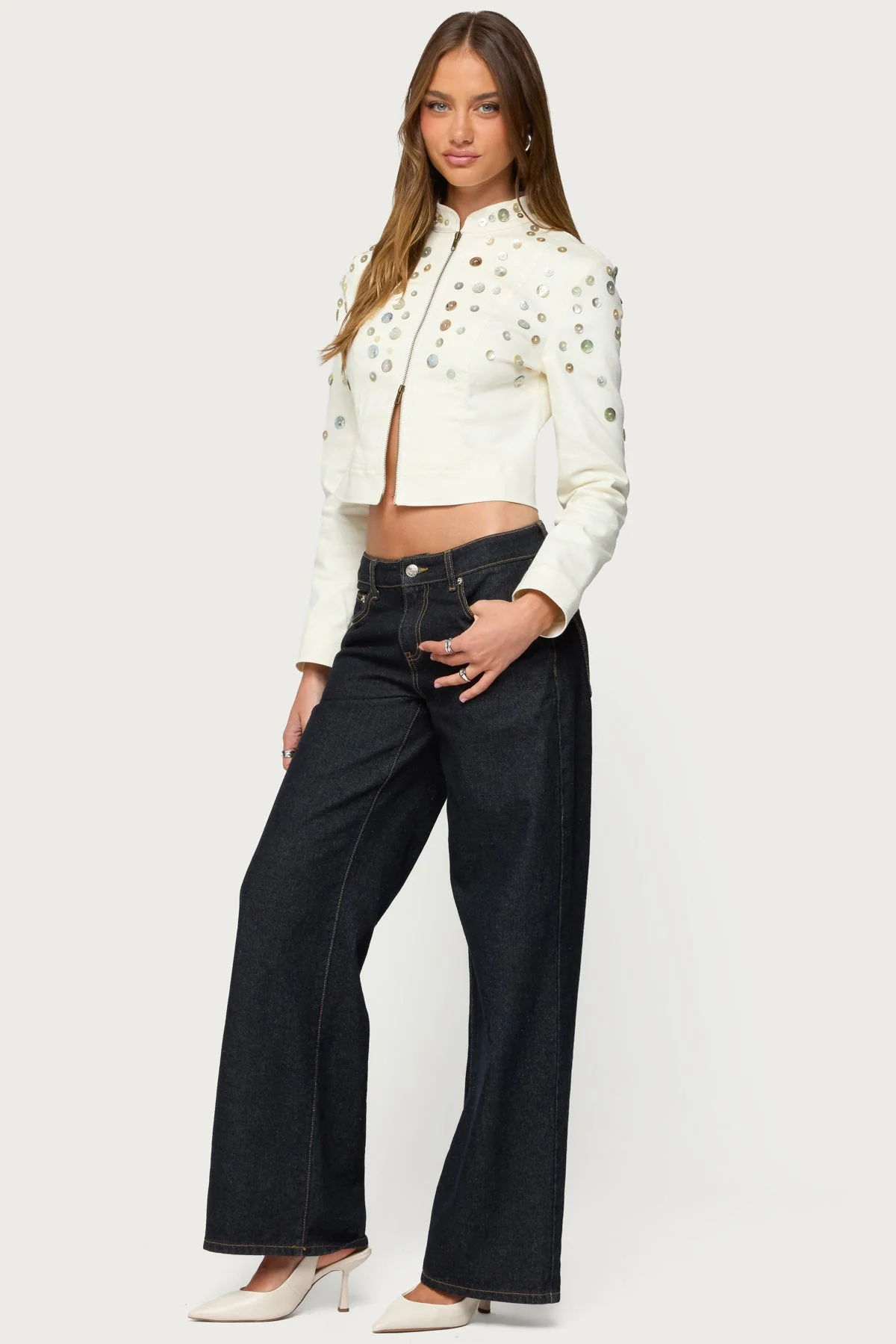 Elira Iridescent Fitted Jacket - Image 5