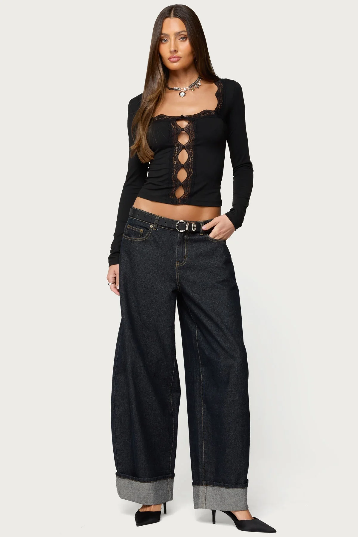 Zeya Lacey Keyhole Top - Image 5