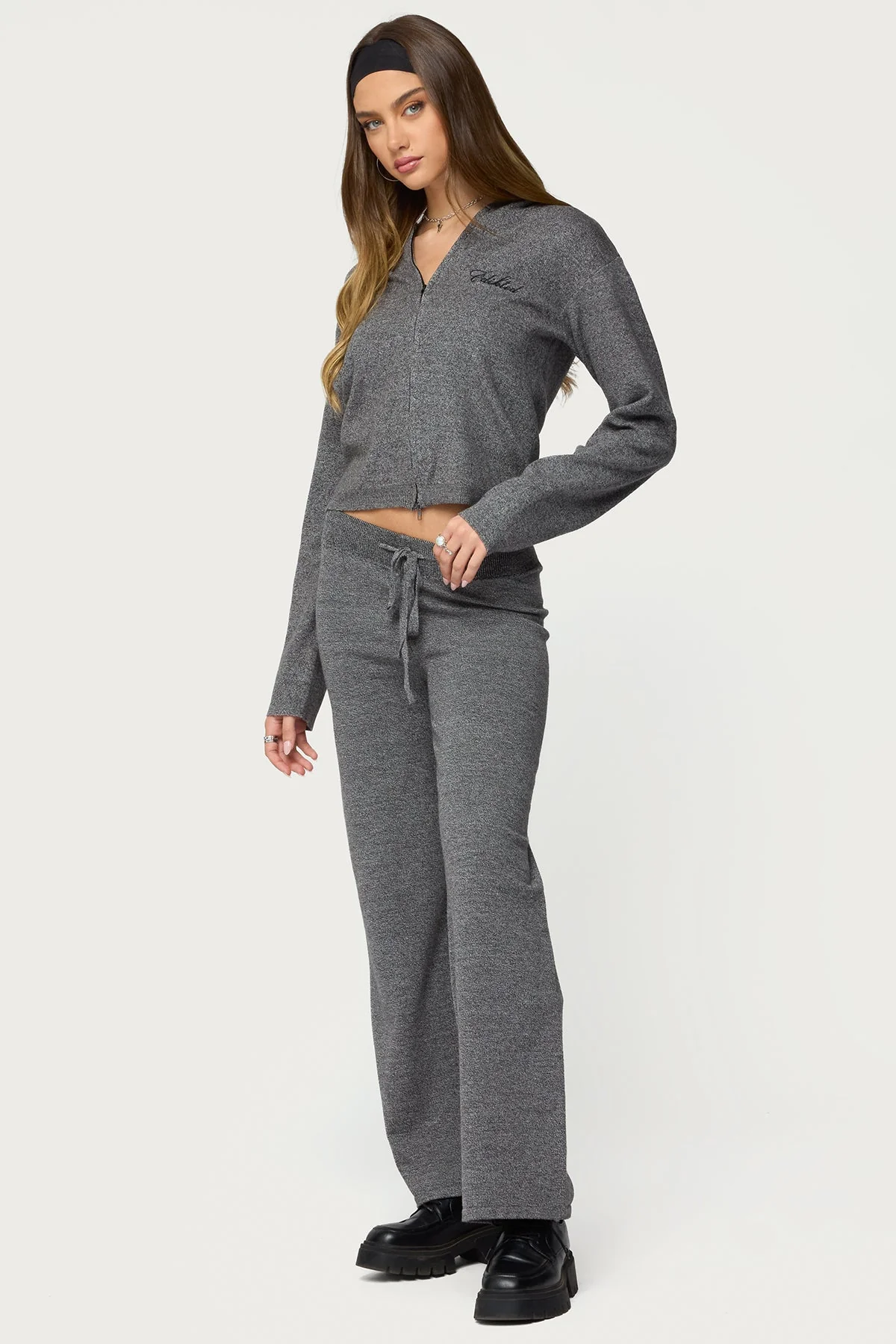 Ayah Knit Zip Up Hoodie - Image 4