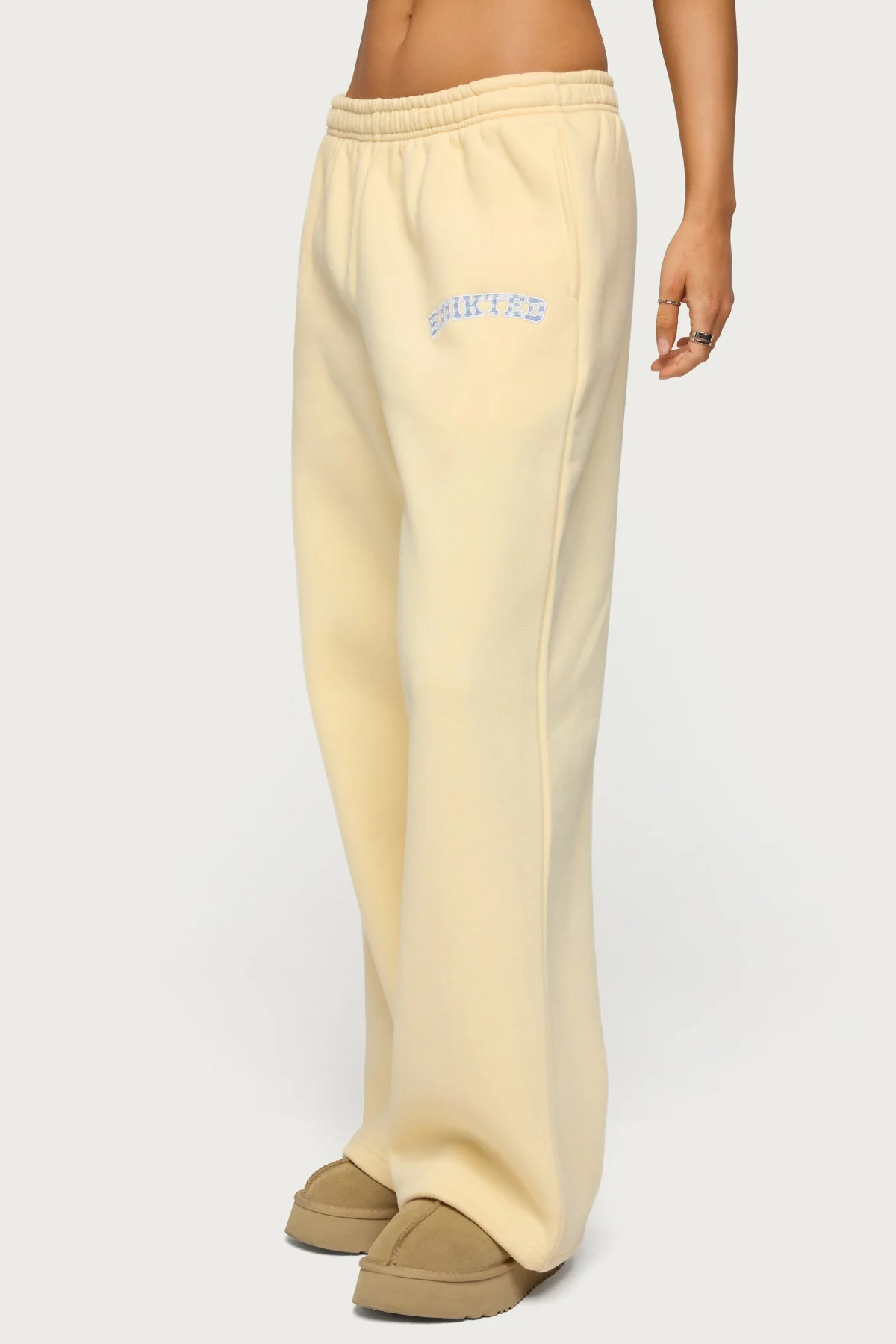 Edikted Lover Wide Leg Joggers - Image 3