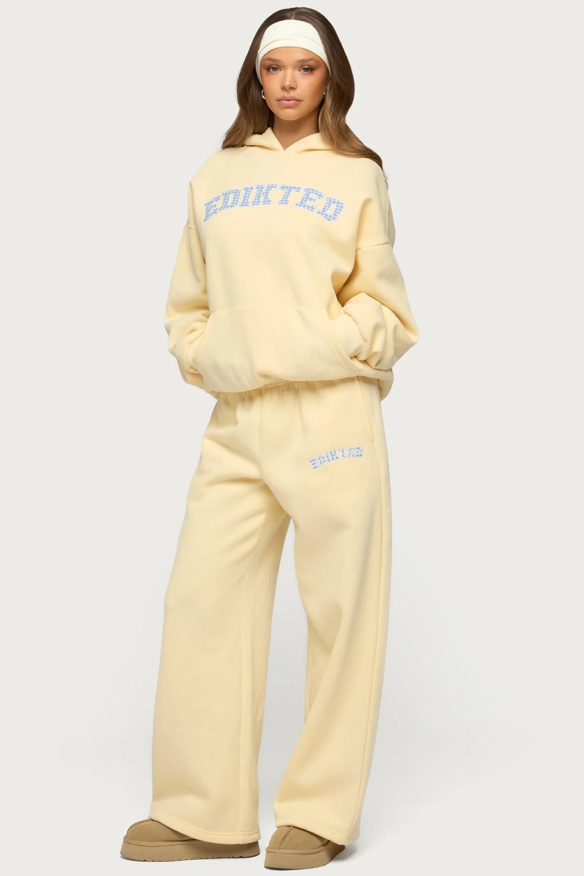 Edikted Lover Wide Leg Joggers - Image 5
