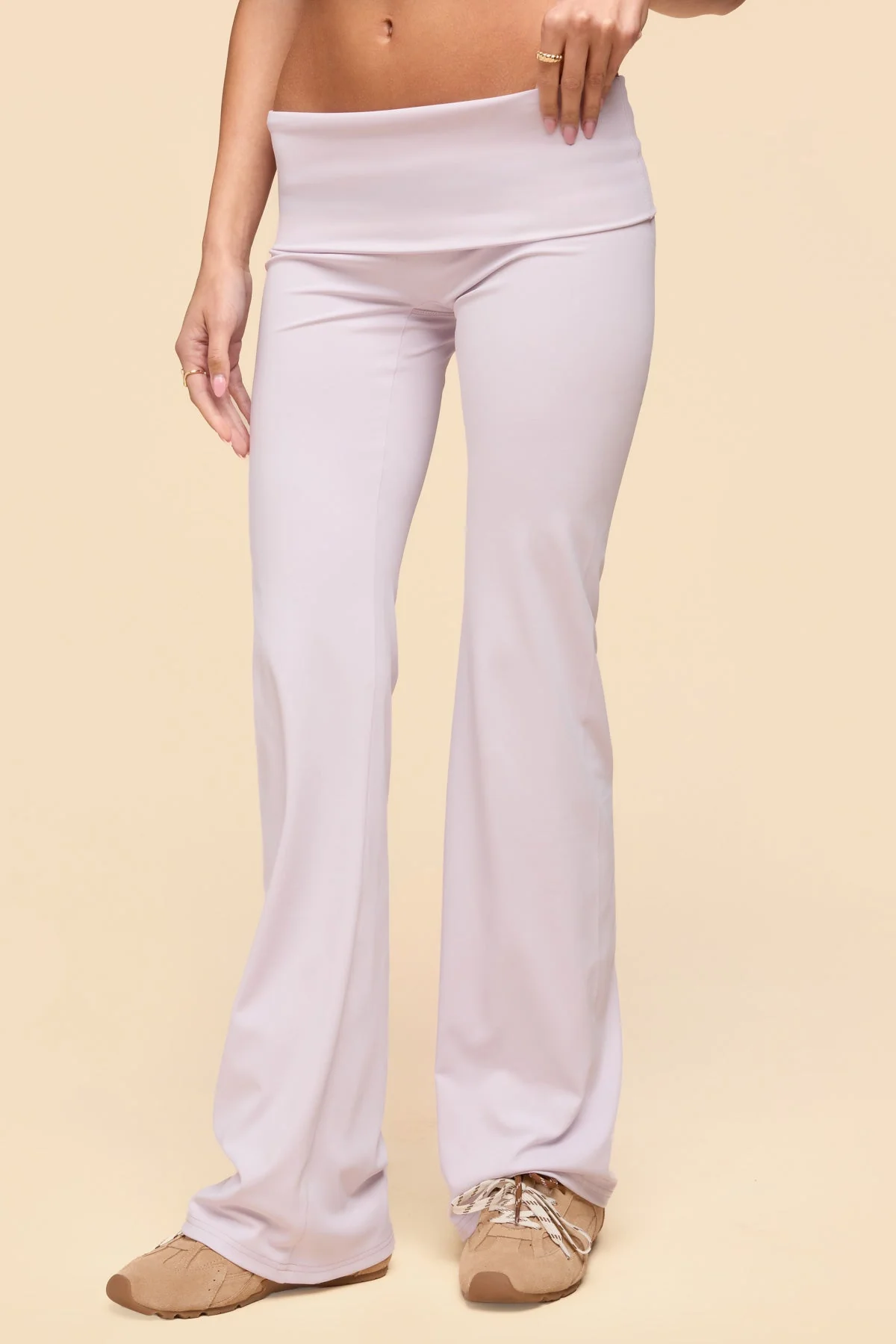 Oriane Foldover Flared Leggings - Image 2