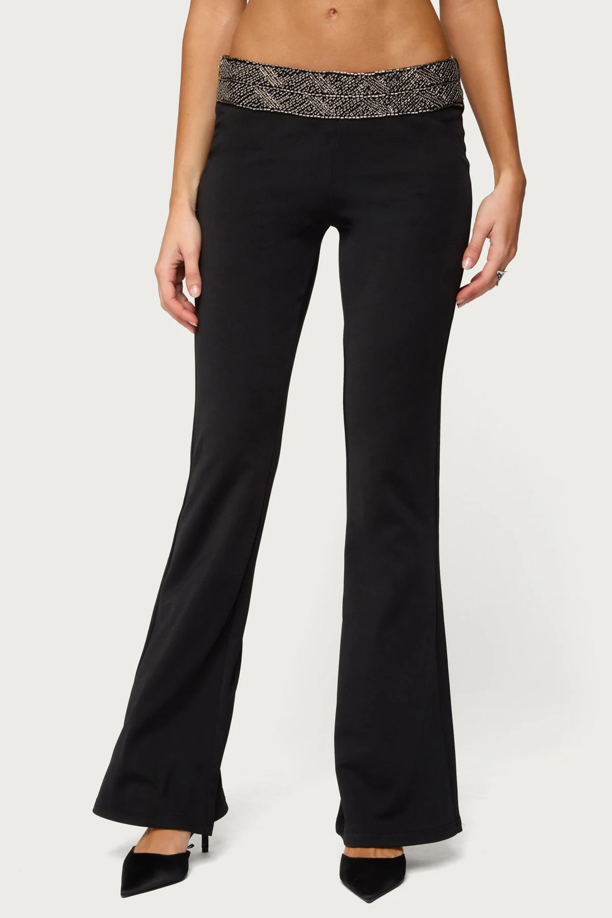 Maricela Sequin Bead Bootcut Trousers - Image 2