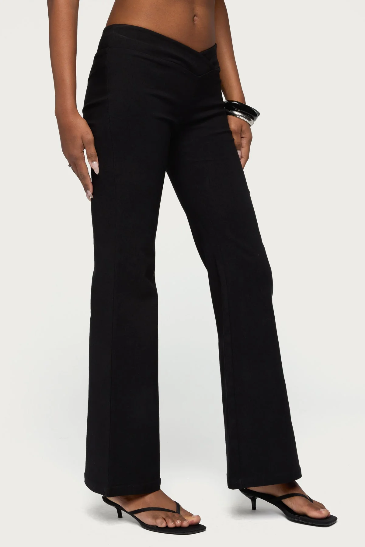 Alyce Crossover Flared Trousers - Image 4