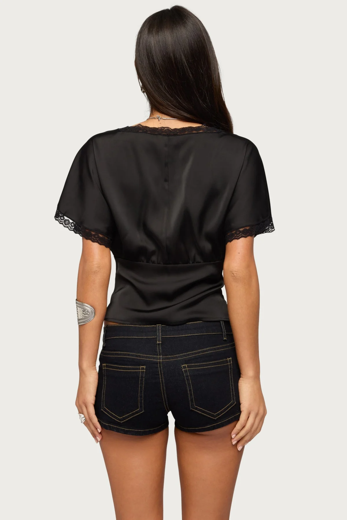 Ihara Lacey Cinched Waist Top - Image 5