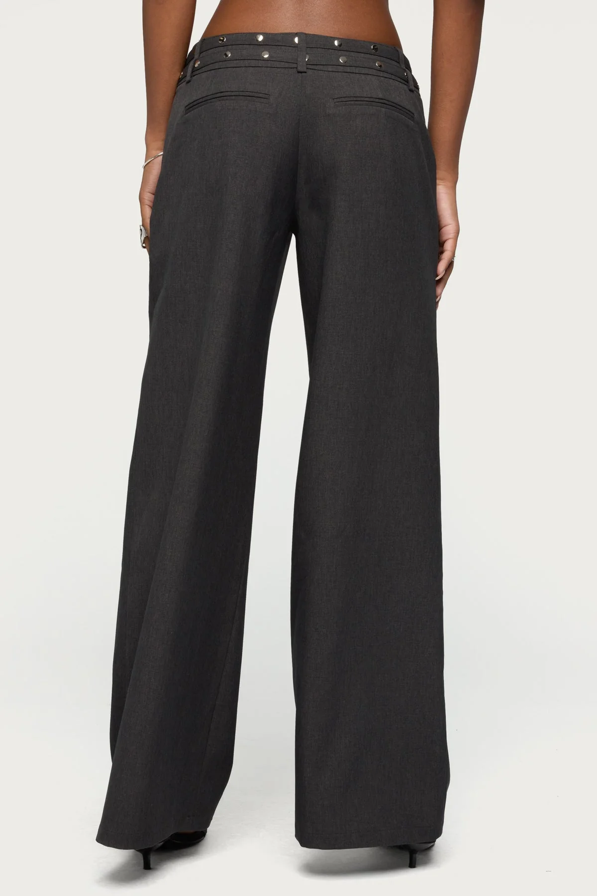 Cruz Double Belt Baggy Tailored Trousers - Image 4