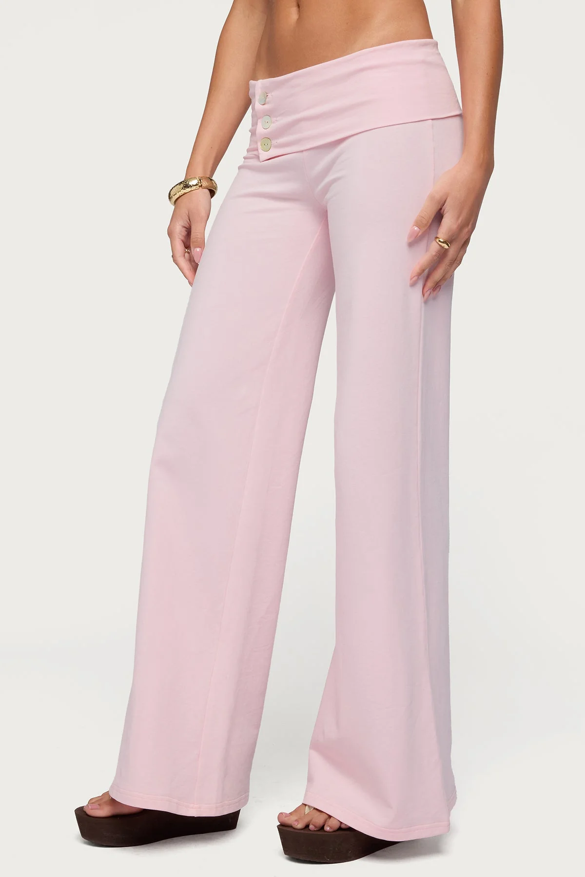 Poppy Foldover Wide Leg Trousers - Image 4