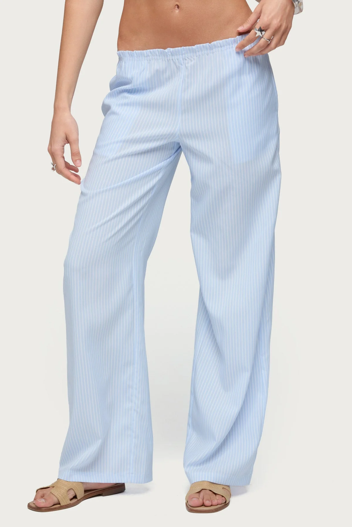 Cersei Striped Low Rise Trousers - Image 2