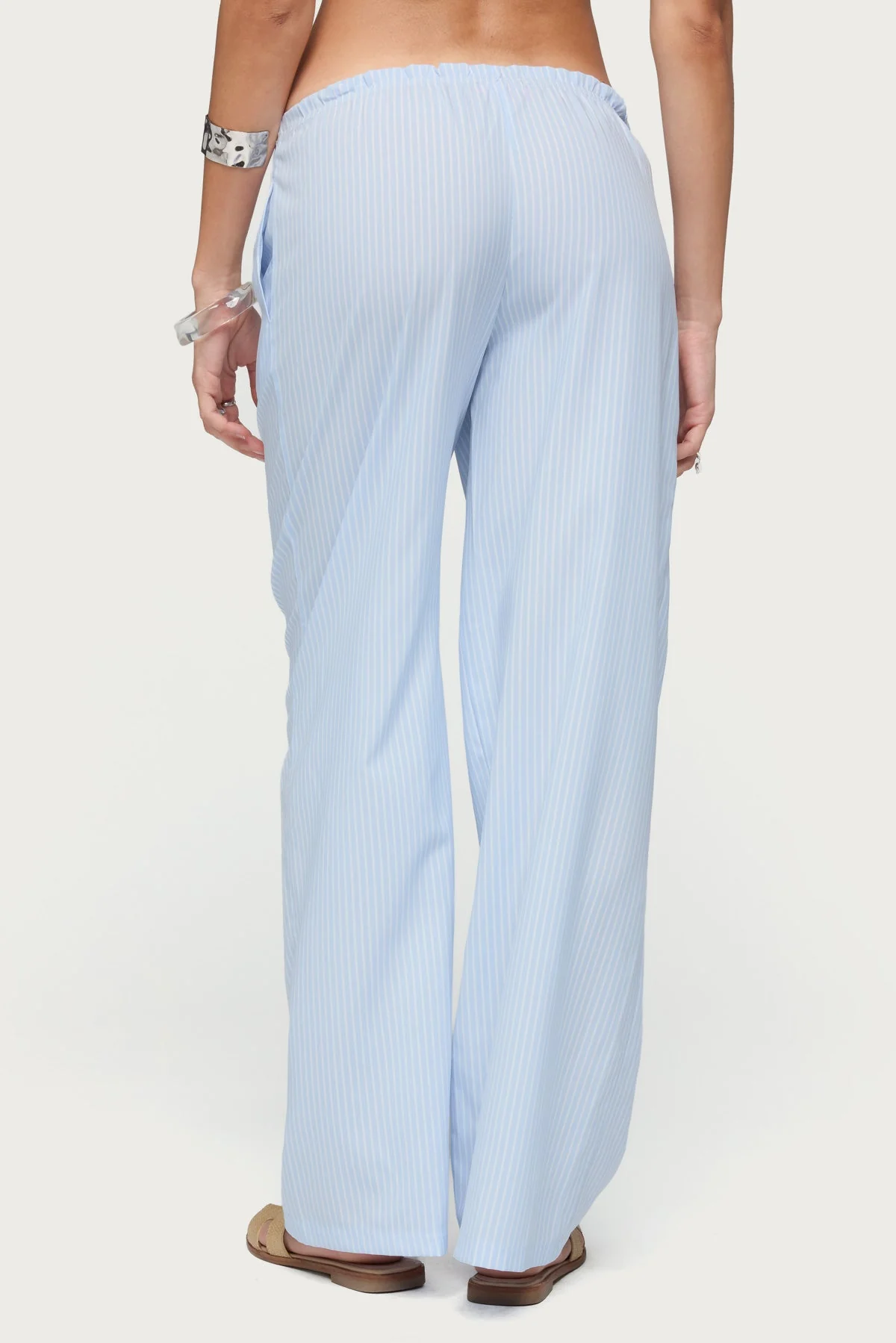 Cersei Striped Low Rise Trousers - Image 5