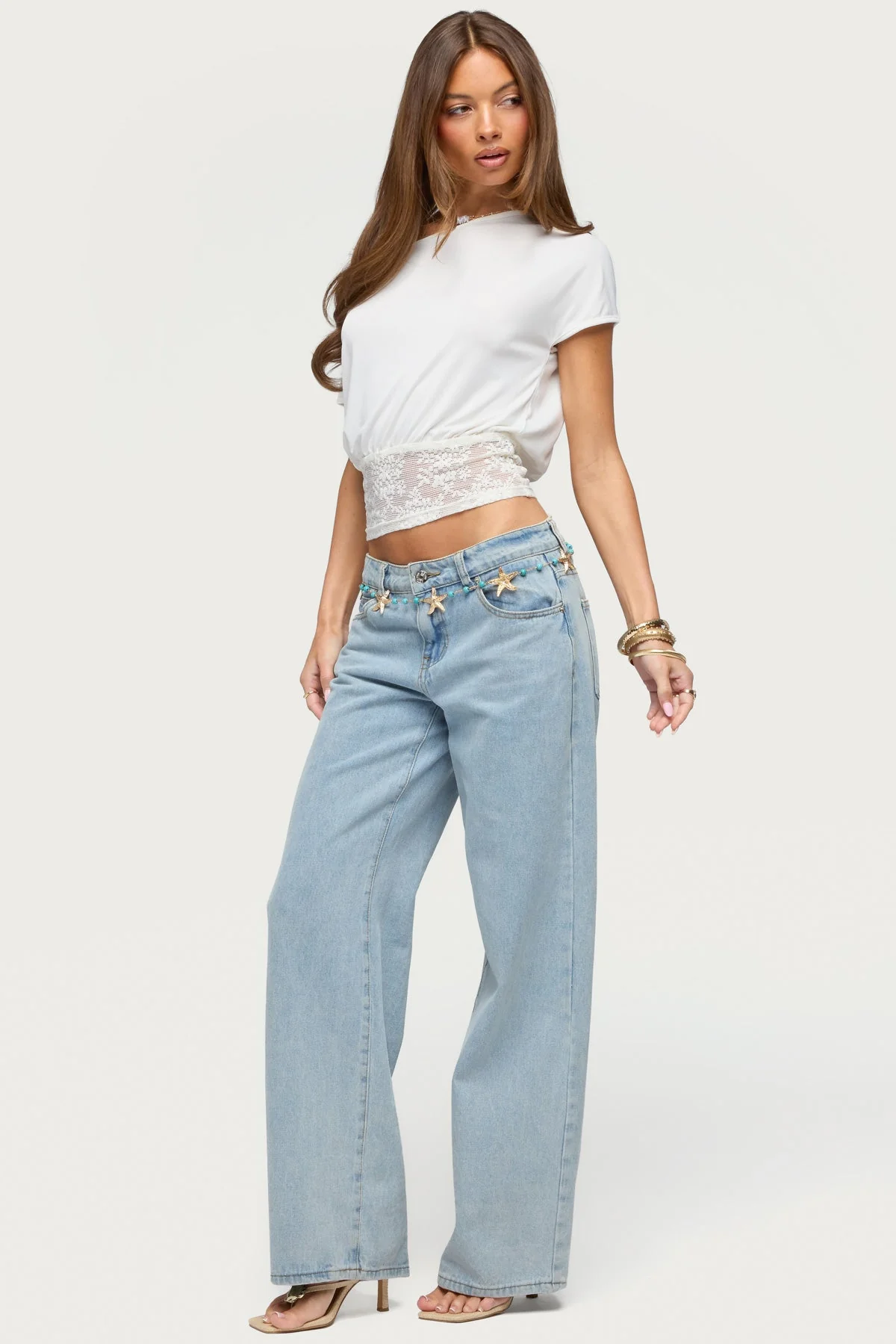 Michy Off Shoulder Lacey Top - Image 4