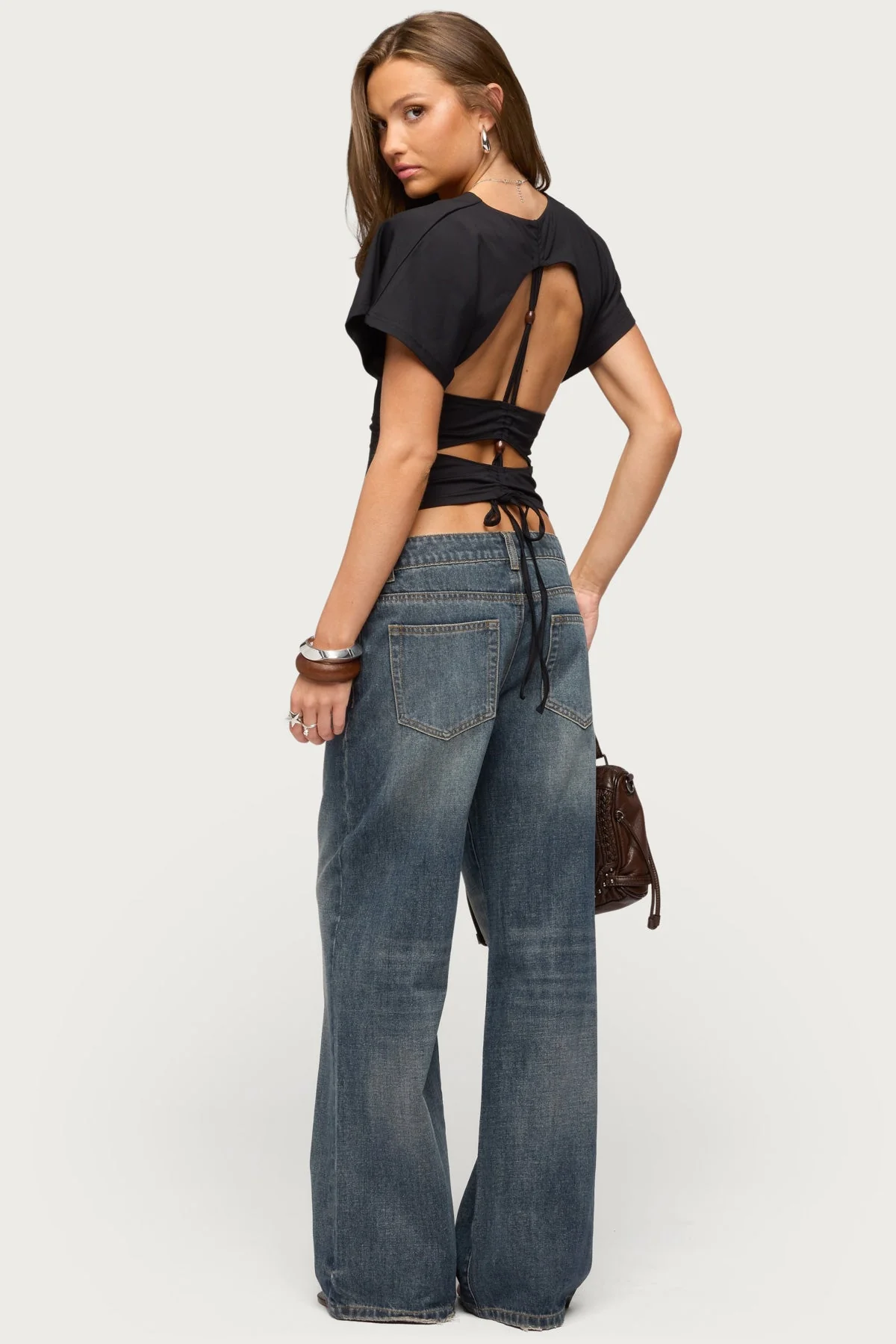 Salie Back Cutout Flutter Top - Image 5